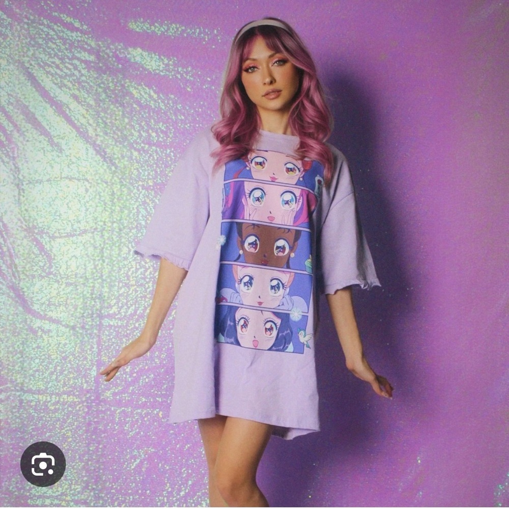 Cakeworthy Anime Disney Princess T-Shirt Dress